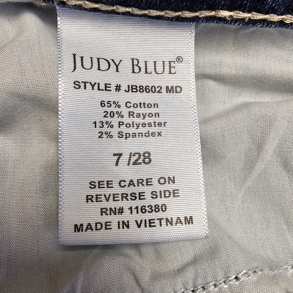 Judy Blue High Waist Straight Jeans - JB8602MD - Size 28 - Picture 7 of 10